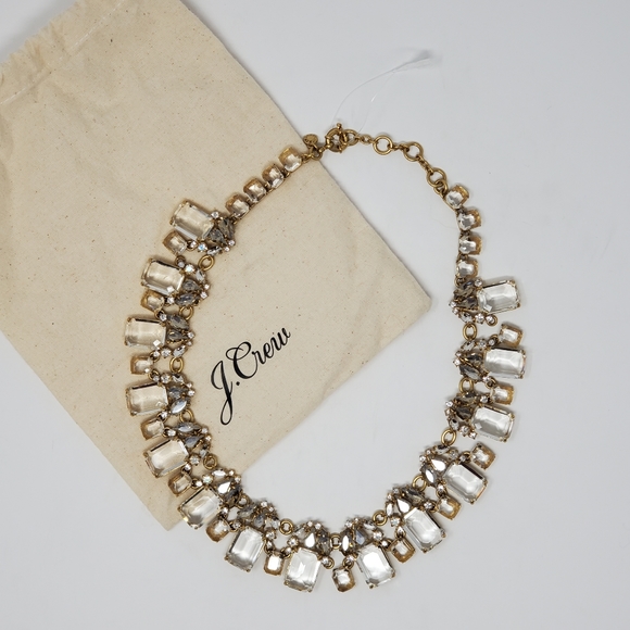 J. Crew Jewelry - J. Crew Cluster Drop Stone Statement Necklace NEW